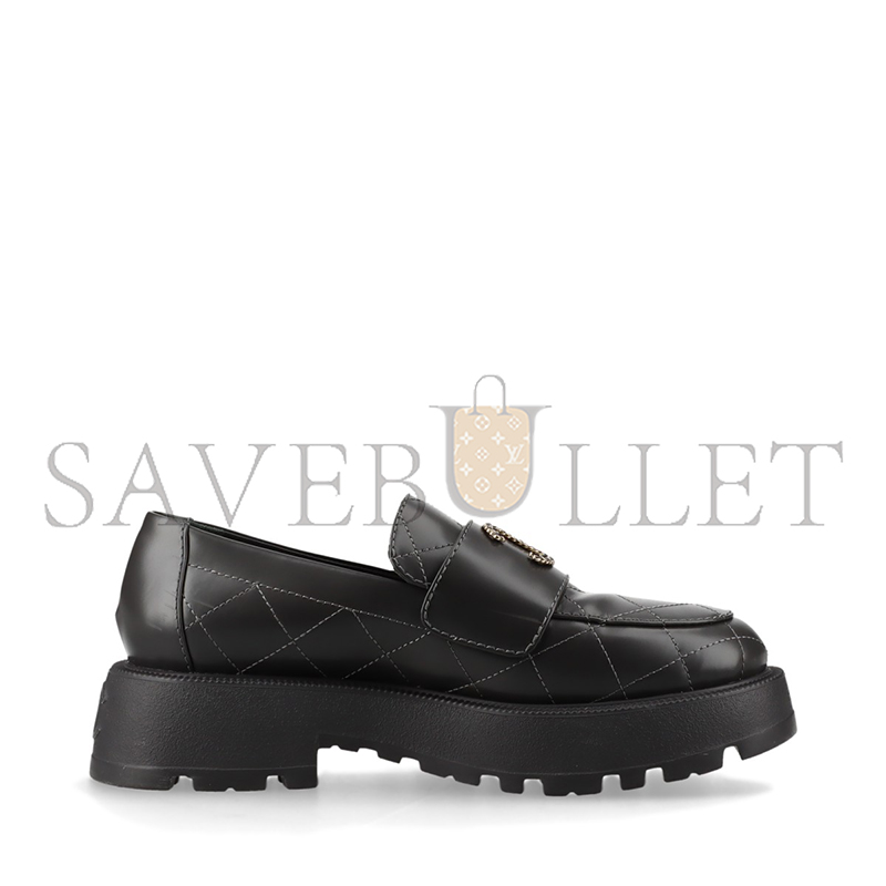 CHANEL COCO MARK MATELASSE 24B LEATHER LOAFER G45921 